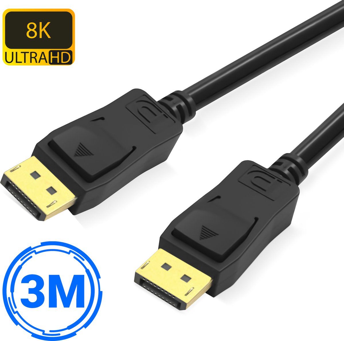 Sbvr DisplayPort 1.4 - Kabel - 8K 60Hz 4K 144Hz 3 Meter - Zwart