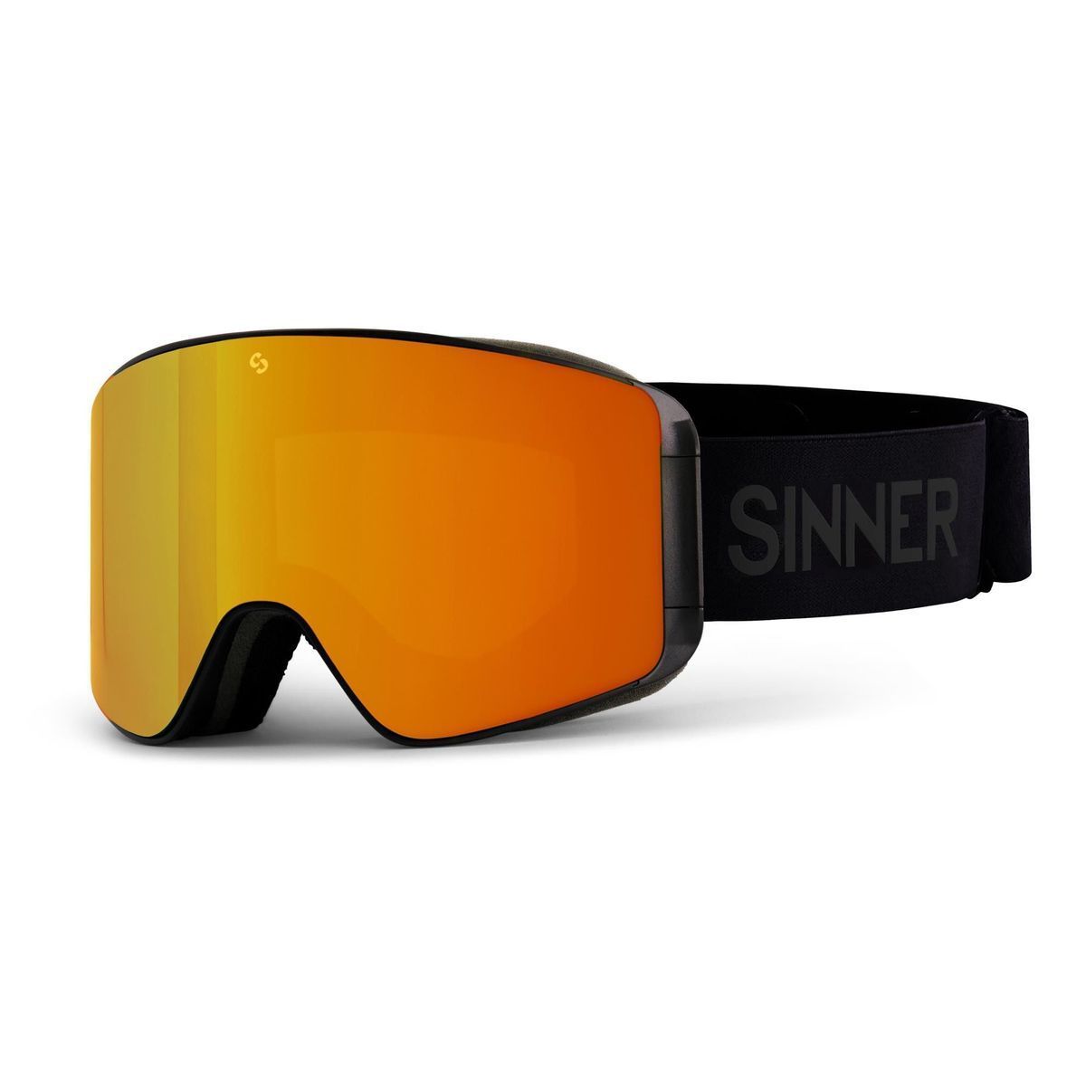 Sinner AURA - Skibril - Oranje spiegellens S3 + roze lens S1 - mat zwart