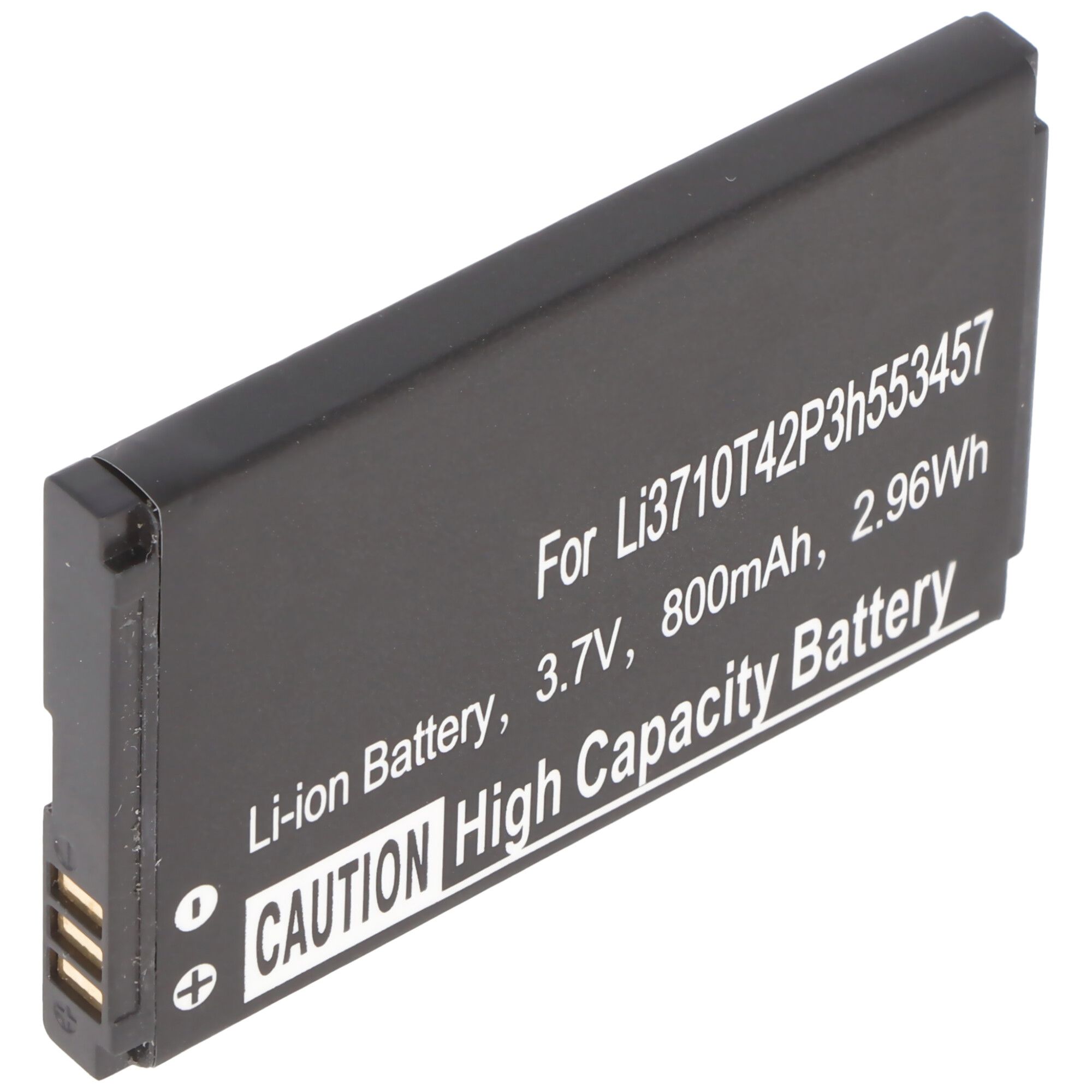Li-Ion batterij - 800mAh (3.7V) voor mobiele telefoon, smartphone, telefoon vervangt ZTE Li3710T42P3