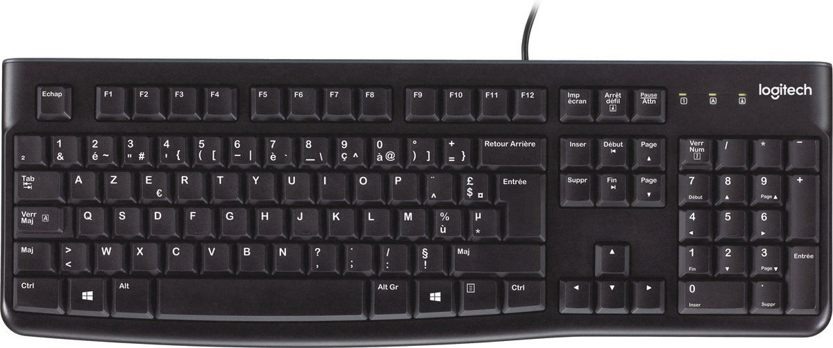 Logitech K120 - Toetsenbord - AZERTY - Zwart