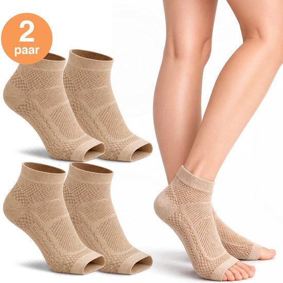 Alyze Compressie Sokken - 2 Paar - Maat 41-46 - Voor Dames En Heren - Neuropathie - Kousen -