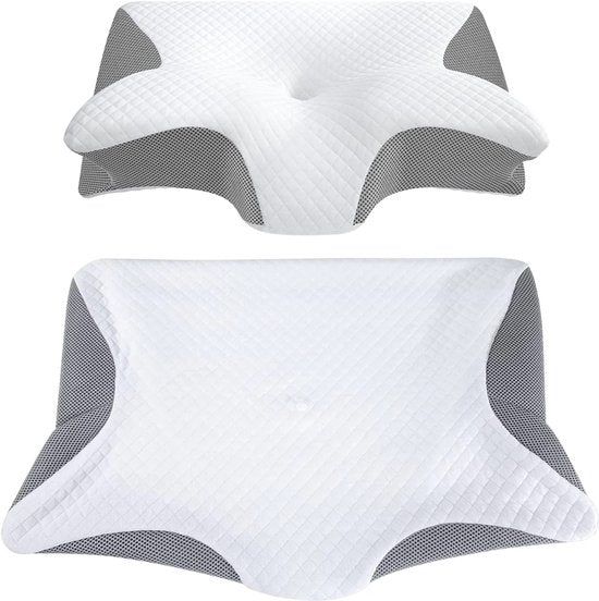 Alyze Anti Snurk Kussen - 2 Pack - Ergonomisch & Orthopedisch - Voor Iedere Slaaphouding - Hoofdkussen -