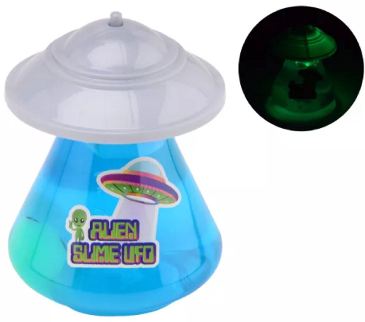 Johntoy Ufo Slijm - 6x Met Licht En Glow In The Dark (6 Stuks)