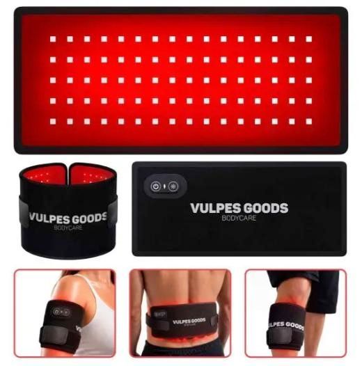 Vulpes Goods® Infrarood Band Pro V2 - Draagbaar - 80 Led's 3 Dimniveaus - Zwart