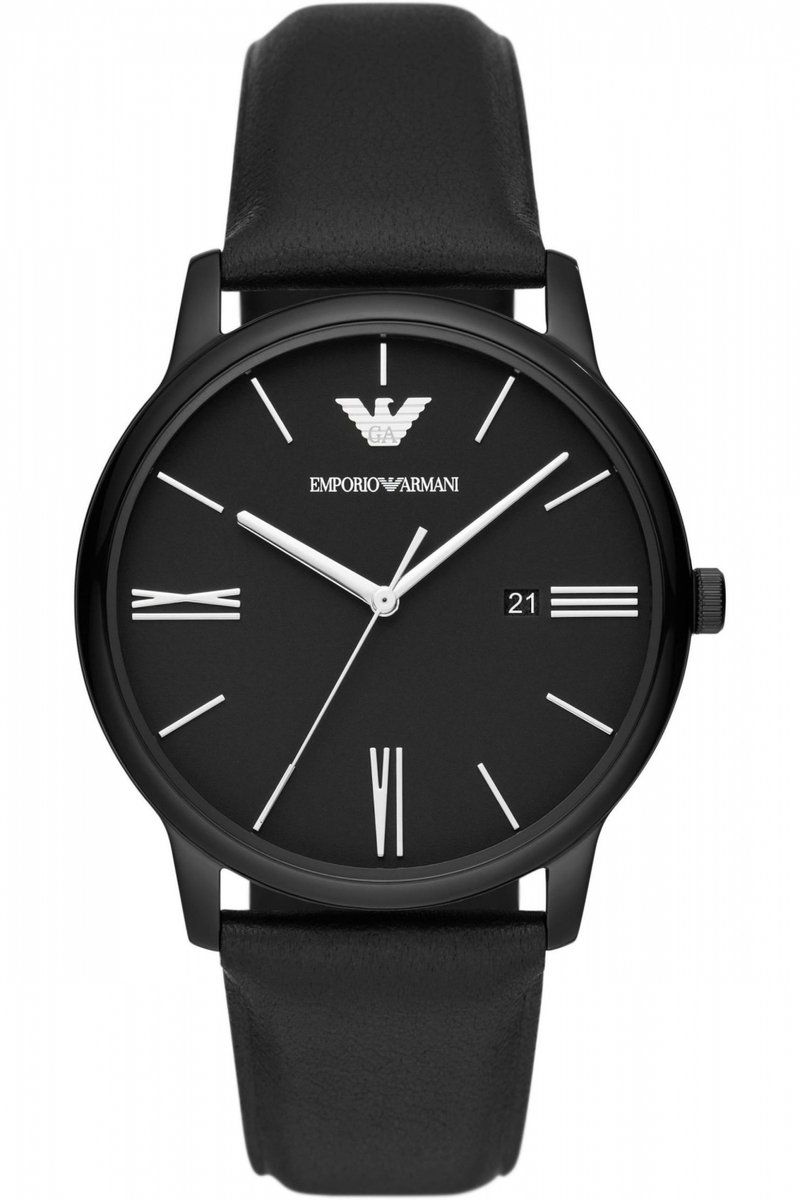 Emporio Armani AR11573 - Polshorloge - Quartz - 42 Mm - Zwart