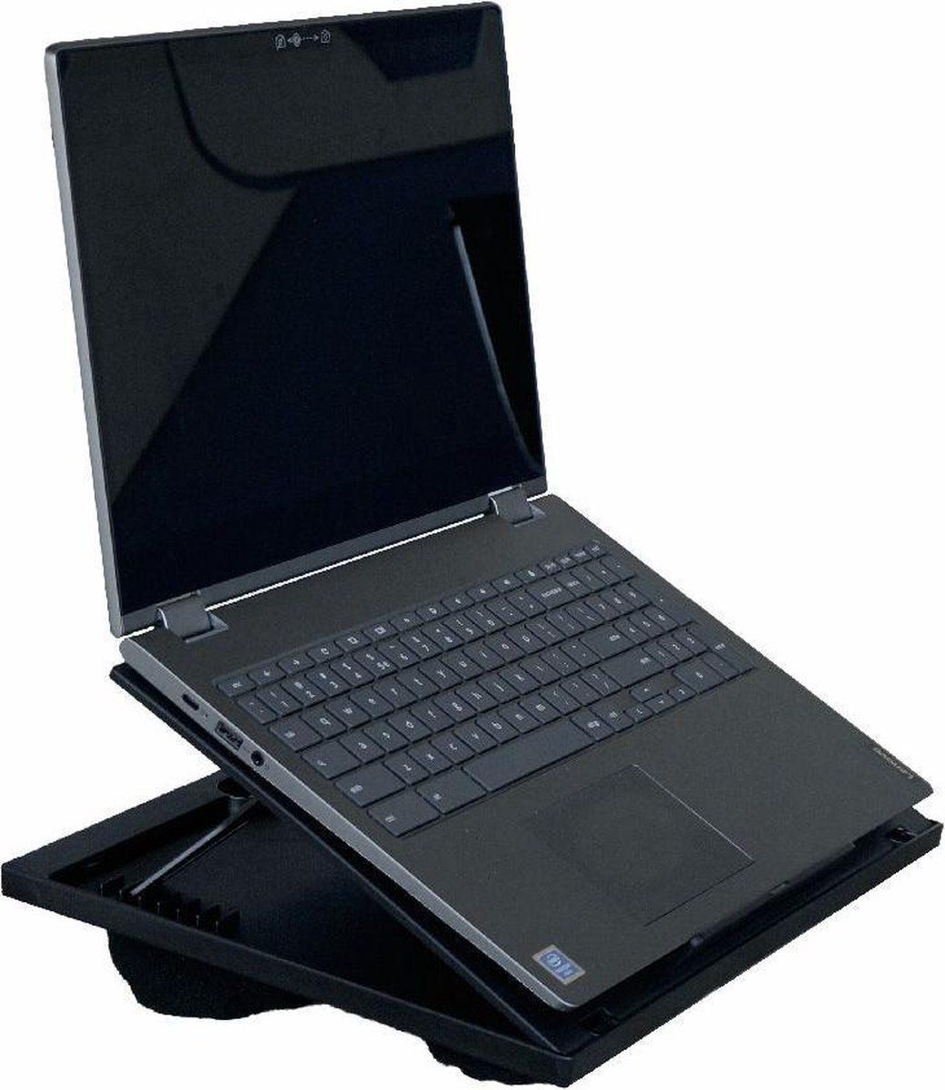 Merkloos Verstelbaar Laptopkussen LT805 - Laptoptafel Voor In Bed - 8 Standen - Zwart