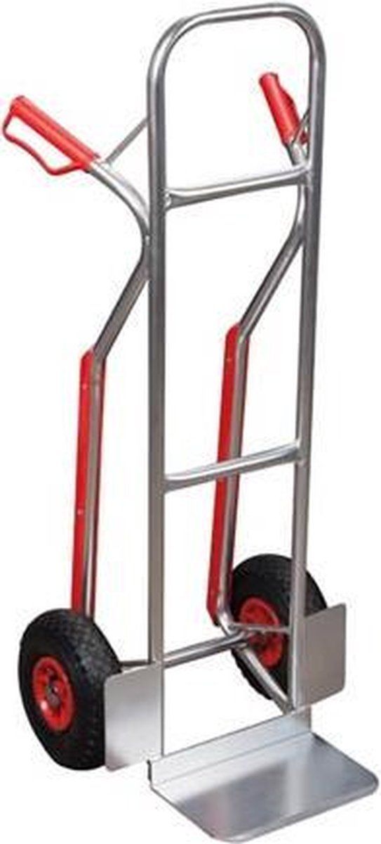 Toolland Steekwagen, Met Veiligheidshandgrepen, Aluminium, Zilver, Laadvermogen 150 Kg