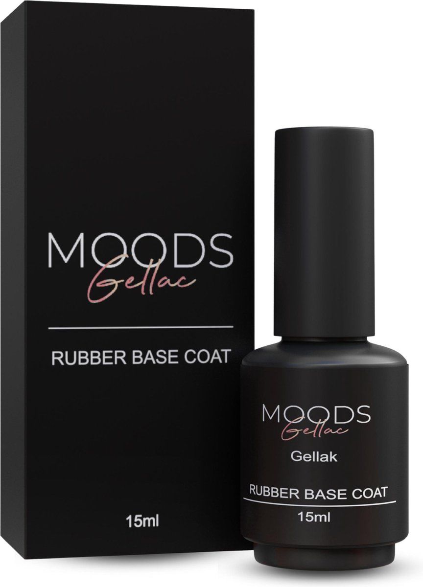 Moods Gellac - Rubber Base Coat - Nagellak - Gellak Starterspakket - Nagels - Gellak Set - 15 Ml