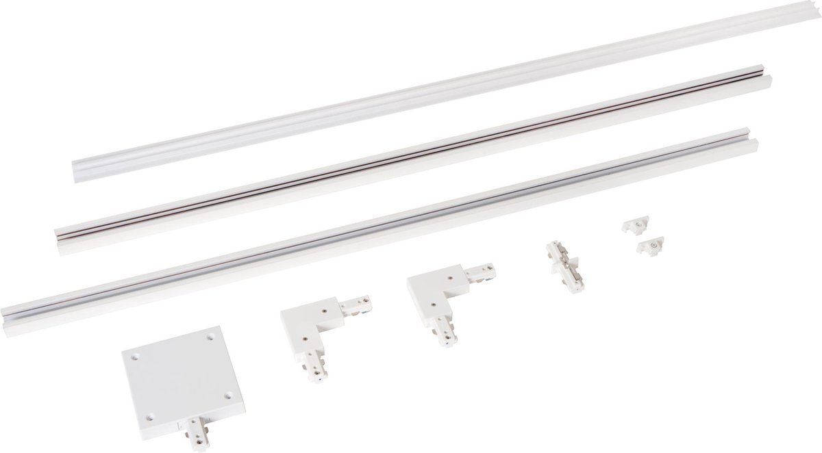 Lucide Track Starterset - 1-fase Railsysteem - 2 Meter - Wit