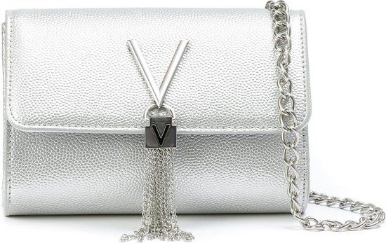 Valentino Bags Divina S - Crossbodytas/Clutch - Imitatieleer - Zilver