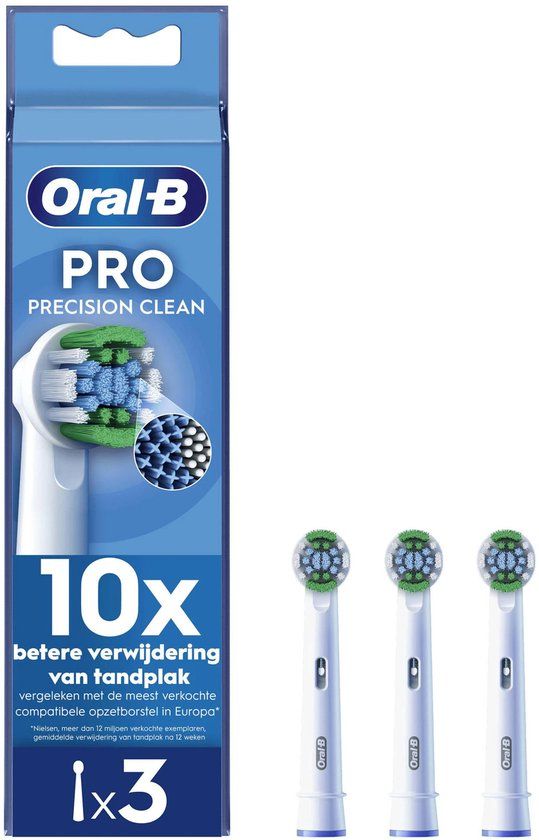 Oral-B Precision Clean PRO - Opzetborstels - CleanMaximiser-technologie - (3 stuks)