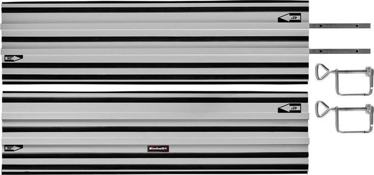 Einhell Aluminium Geleiderail - 2 X 1m - Voor Precies En Recht Zagen (2 Stuks)
