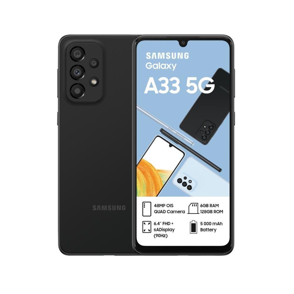 Samsung Galaxy A33 5G - Zwart - 128 GB - Dubbele fysieke simkaart