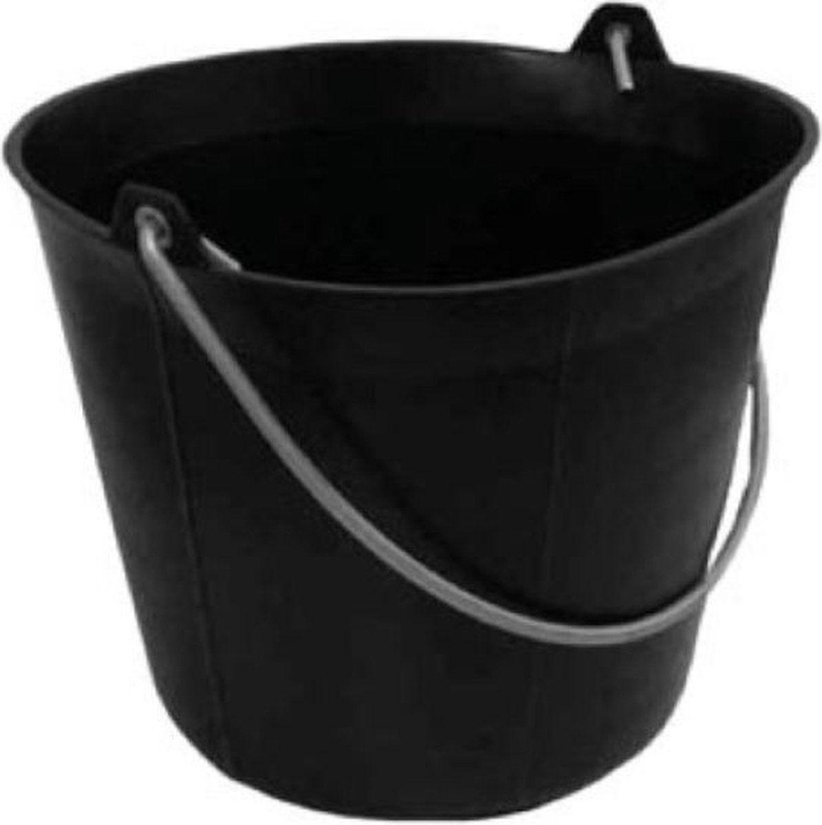 Taliaplast - bouwemmer - 11 l - plastic - zwart