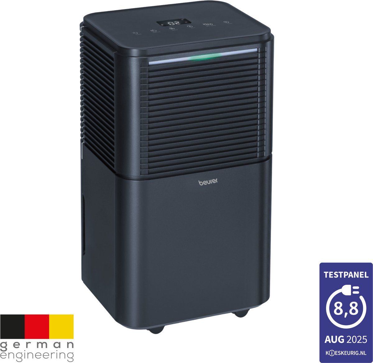 Beurer Le 150 - Luchtontvochtiger - 12L/24u - Voor Ruimtes Tot 30 M² - Nachtmodus - Zwart