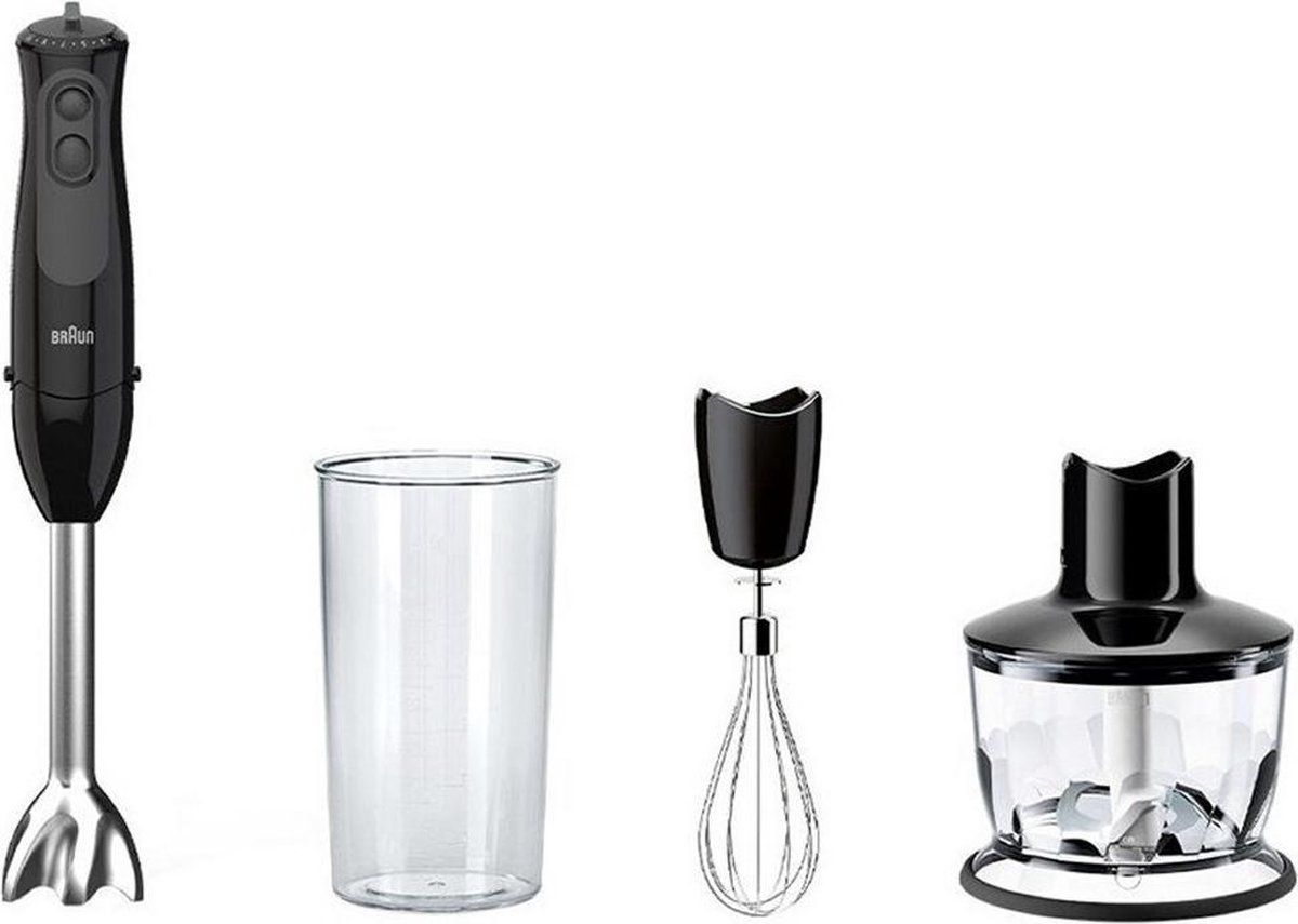 Braun Zwart Multiquick 3 Mq3 3135 Bk - Staafmixer - 900 W - 11 Snelheden