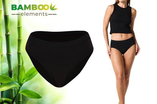 Bamboo Elements - Menstruatie Ondergoed - Lekvrij - Zwart