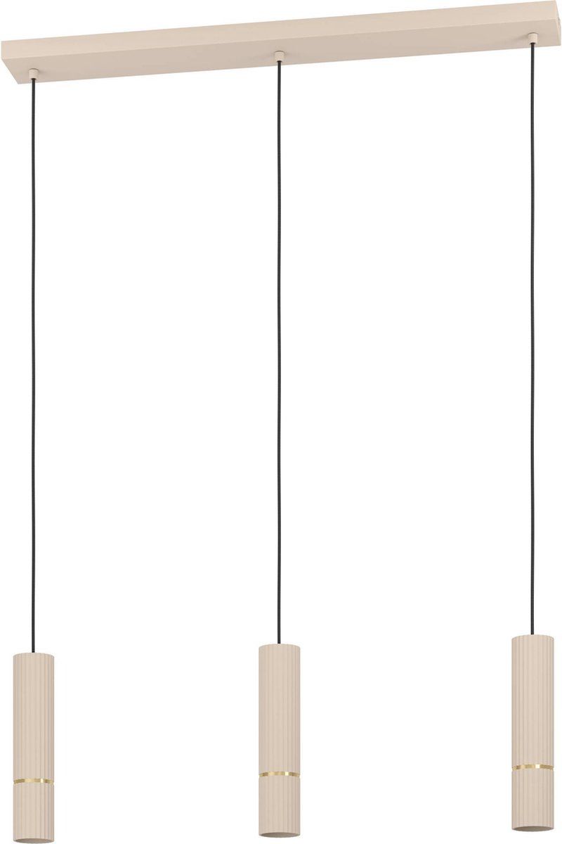 EGLO Caminia - Hanglamp - GU10 - 77 cm - Zandkleur/Beige/Goud