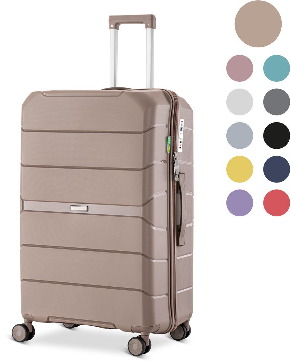 Skycases Urban Adventurer - Medium Reiskoffer - 79L - Cijferslot - 44x27x66cm - Champagne