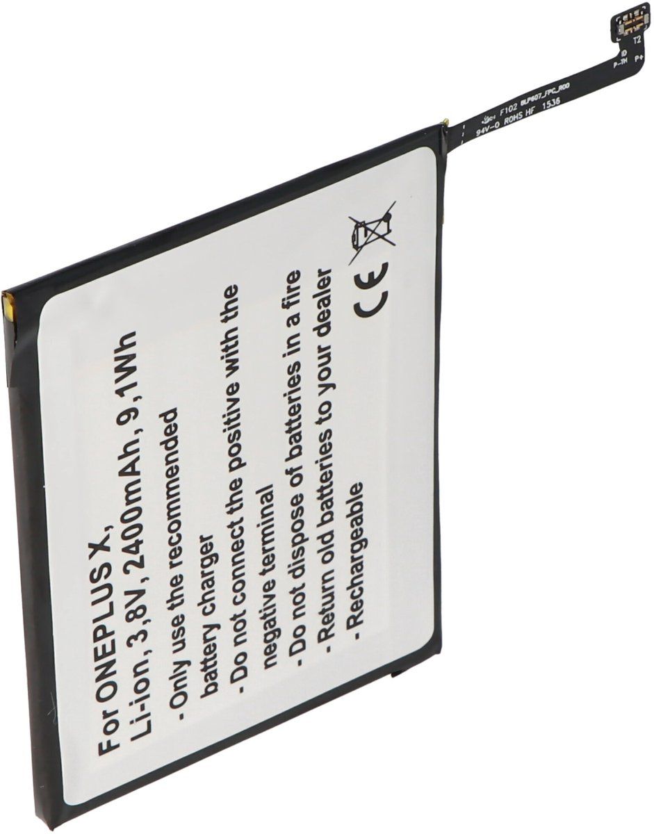 Accucell Batterij Geschikt Voor De Oneplus X Batterij E1000, X Oppo A30, A30 Dual Sim Td-Lte, BLP607
