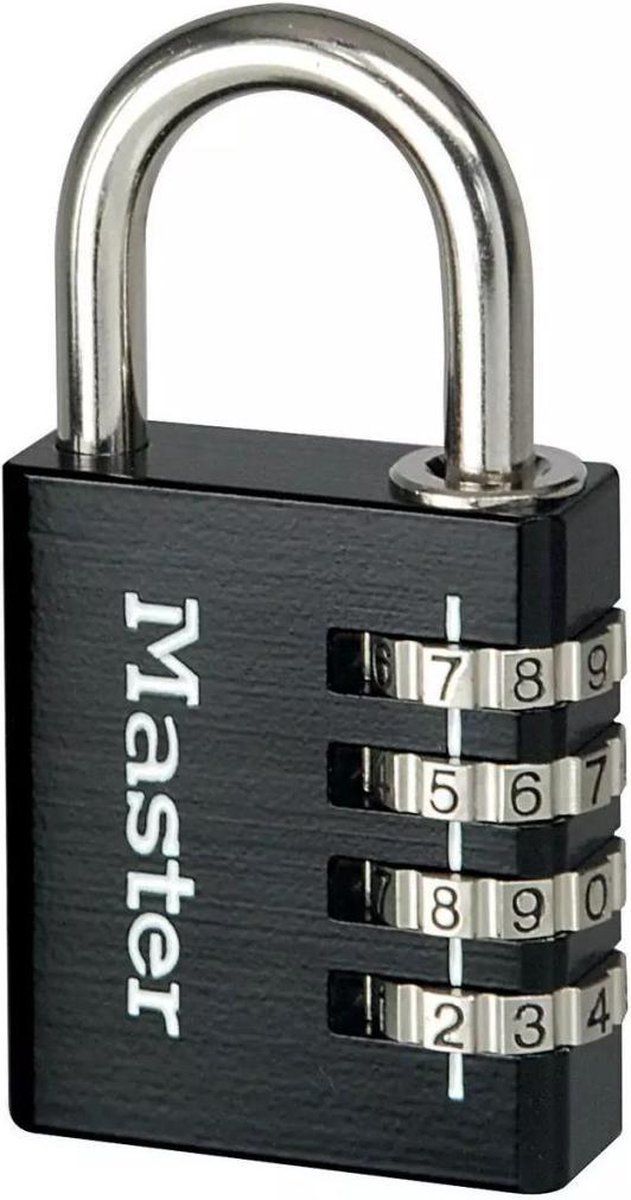 Master Lock MasterLock Hangslot - Cijferslot - Massief Aluminium - Zwart - 40 Mm - 7640EURDBLK