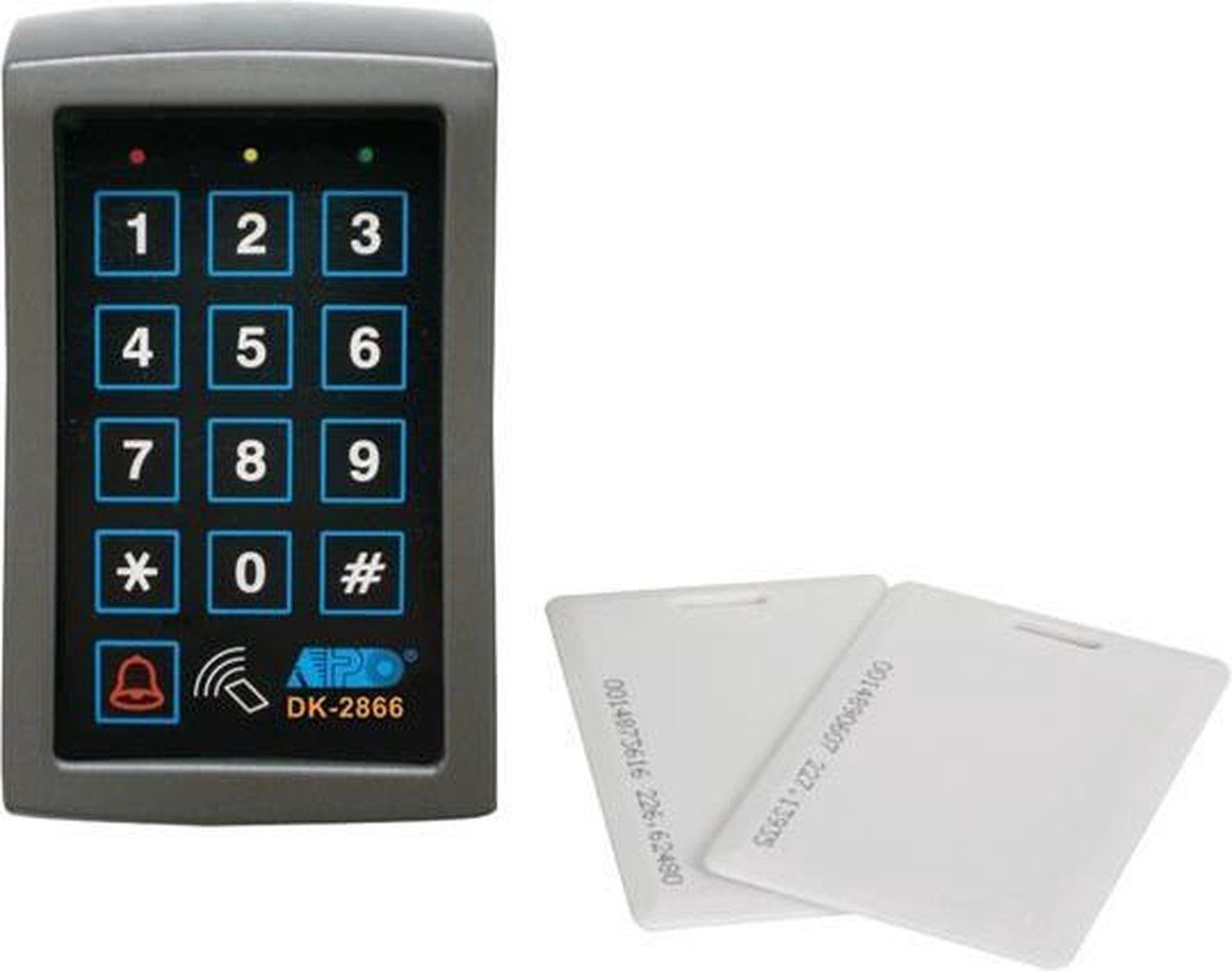 EtiamPro Codeklavier, Digitaal, Met Kaartlezer, Weerbestendig Ontwerp, Voor Inbouw, Uitgebreide Toegangscontrole Met Pin En Em-kaarten,