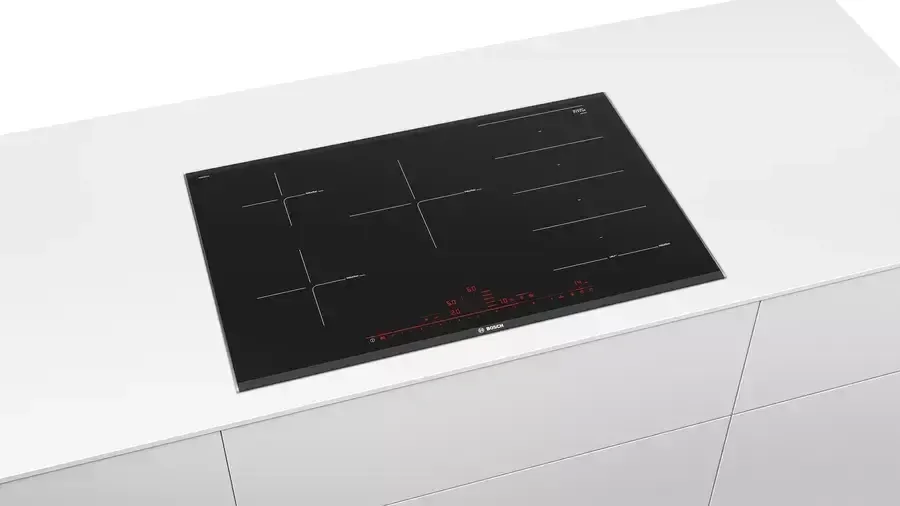 Bosch PXV875DC1E - Inductie kookplaat - FlexInduction PowerBoost RVS Zwart refurbished, photo 2