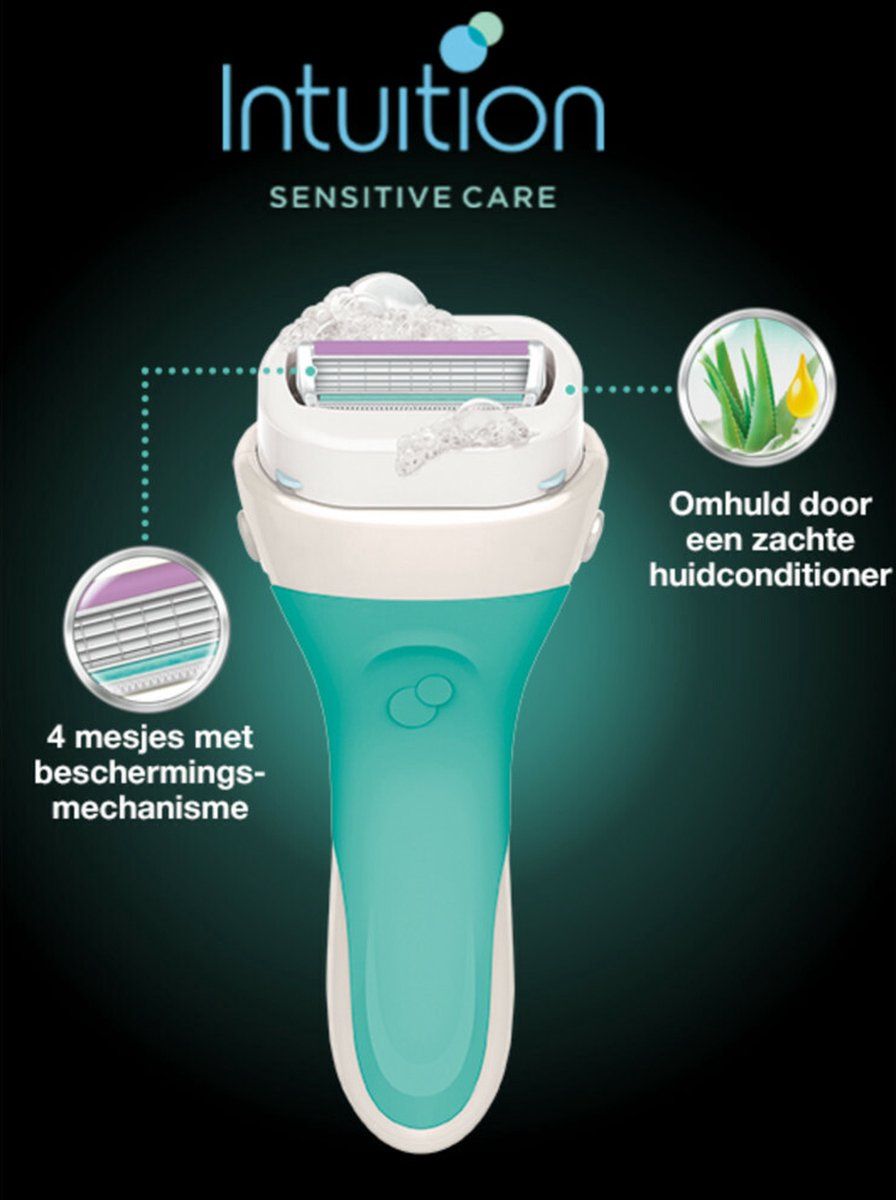 Wilkinson Intuition Sensitive Care - Scheermes - Aloe Vera en Vitamine E - (3 x )