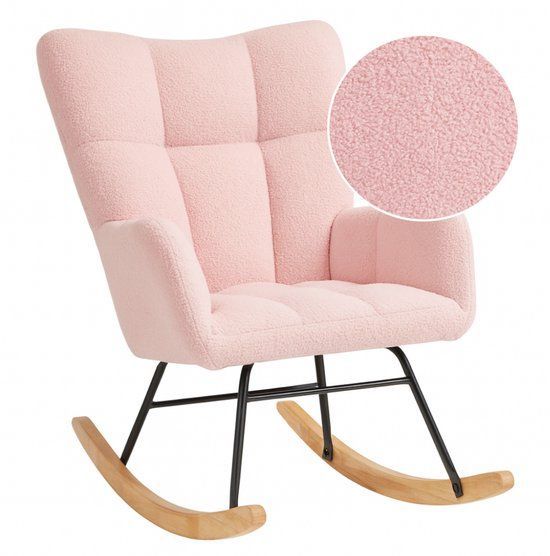 SITTT Noella - Schommelstoel - Gezellige Scandi-stijl - Licht Roze