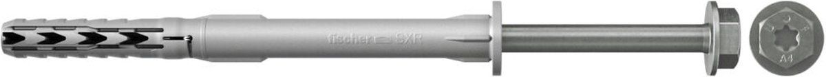 Fischer 46361 - Schroef-&muurplugset - Geschikt voor baksteen en beton - Torx TX40 (50 stuks)