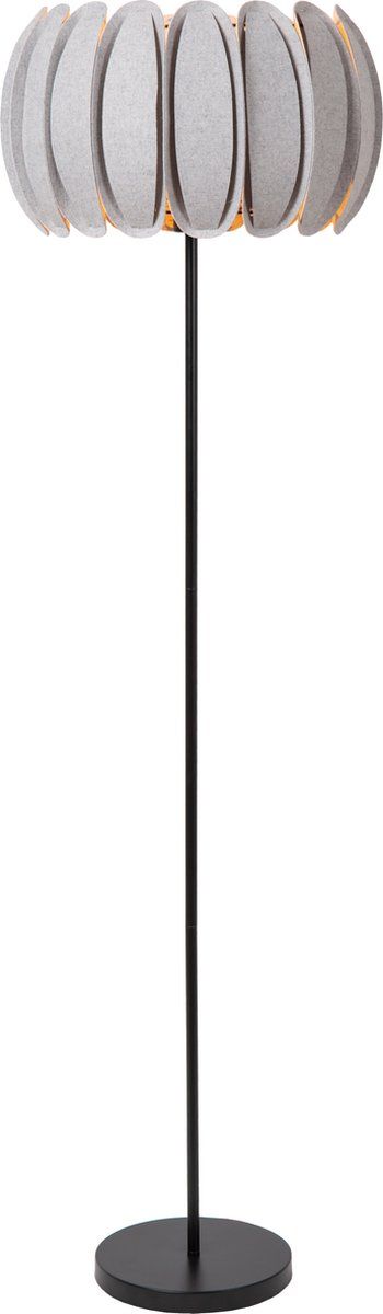 Lucide Spencer - Vloerlamp -Ø 40 Cm - 1xE27 - Grijs