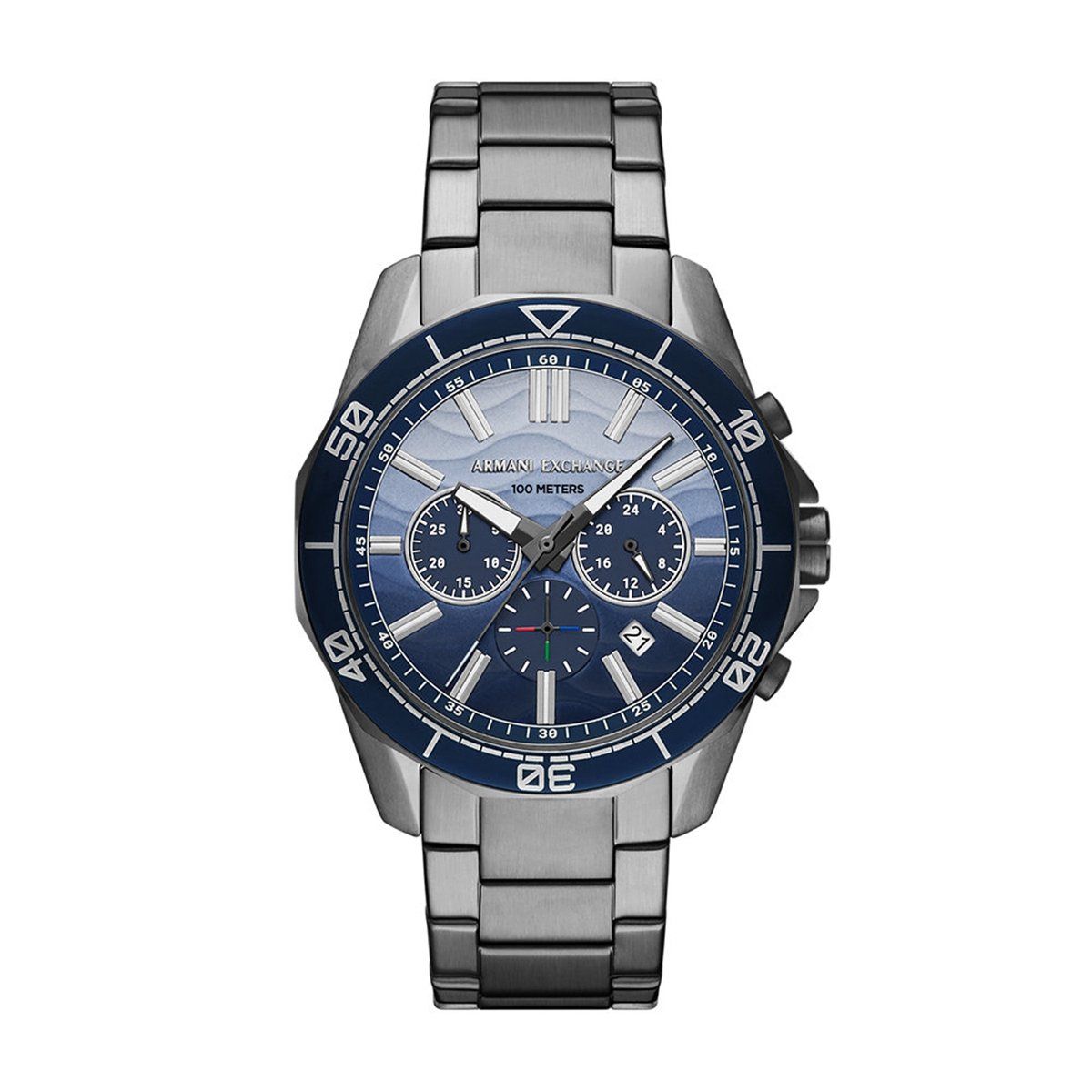 Armani Exchange AX1967 - Polshorloge - Chronograaf 44mm - Staalgrijs