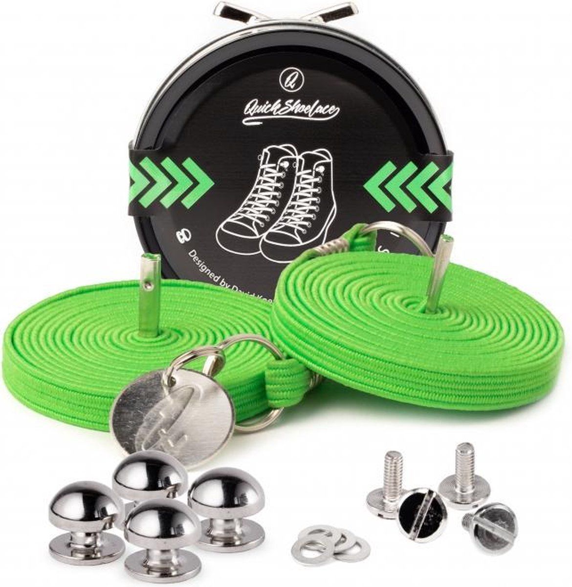 Quickshoelaces - Neon Groen
