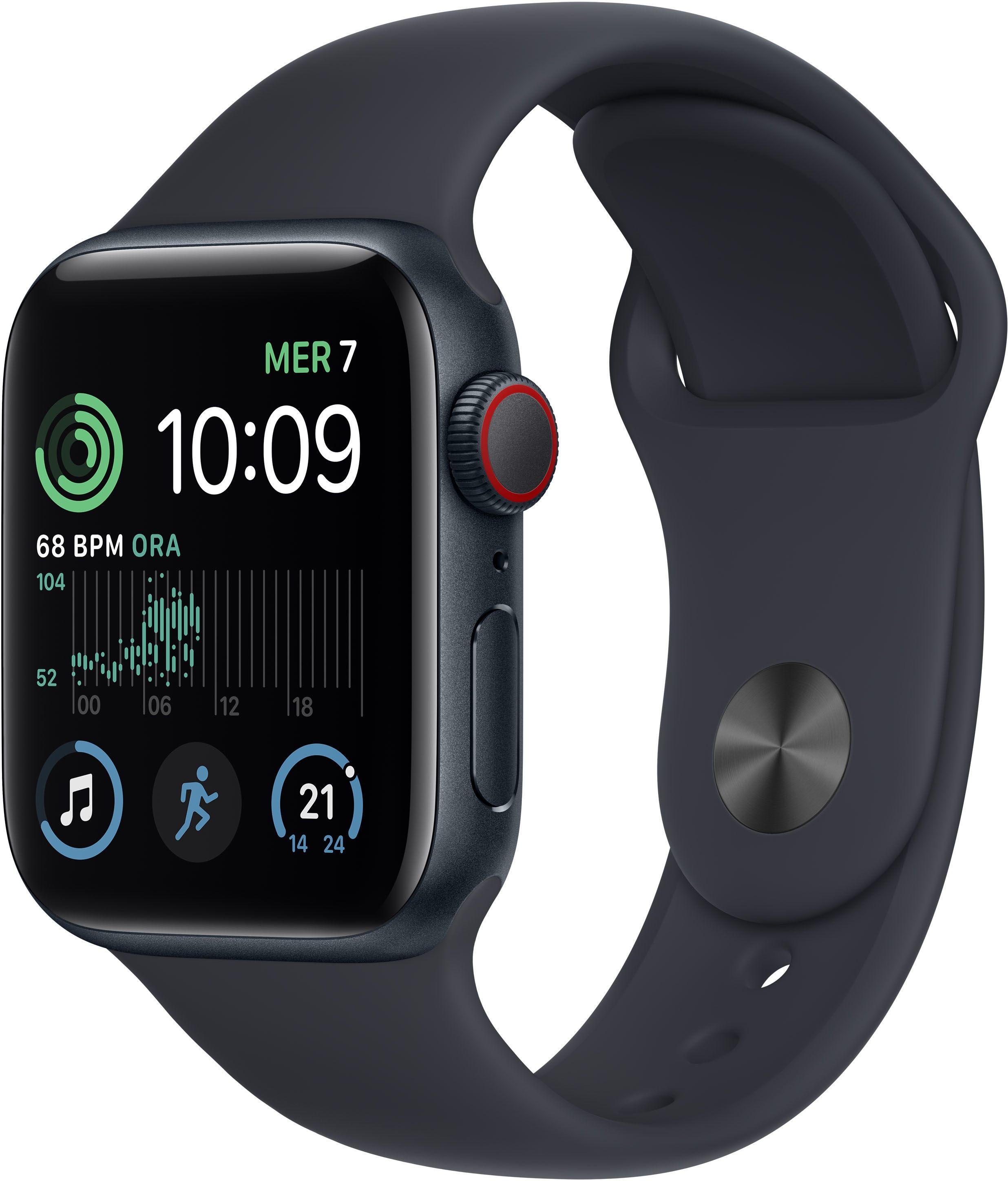 Apple Watch SE (2022) - Smartwatch - GPS + Cellular - 40mm - Zwart