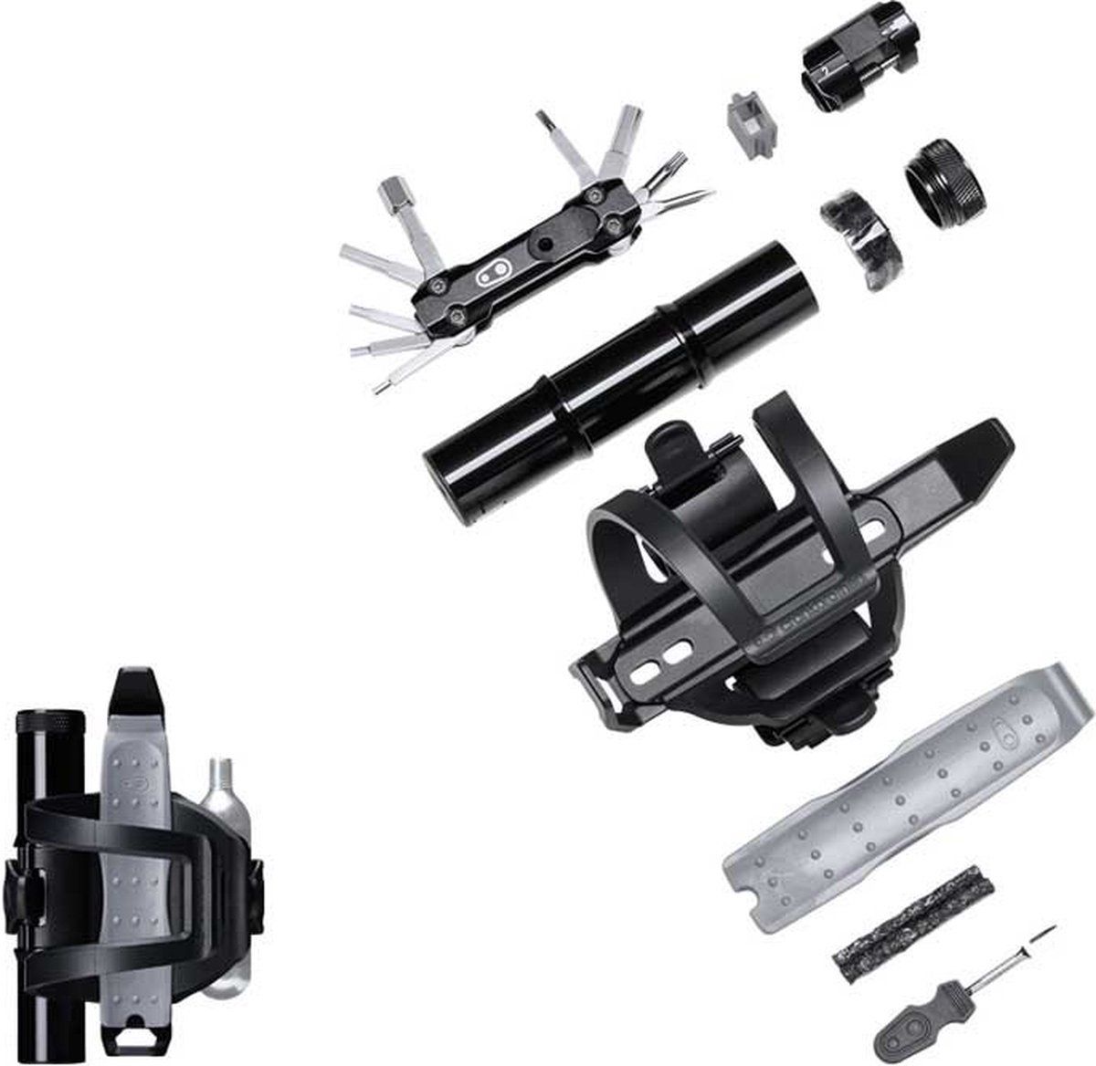 Crankbrothers S.O.S BC17 - Bidonhouder Met Gereedschap - Zwart