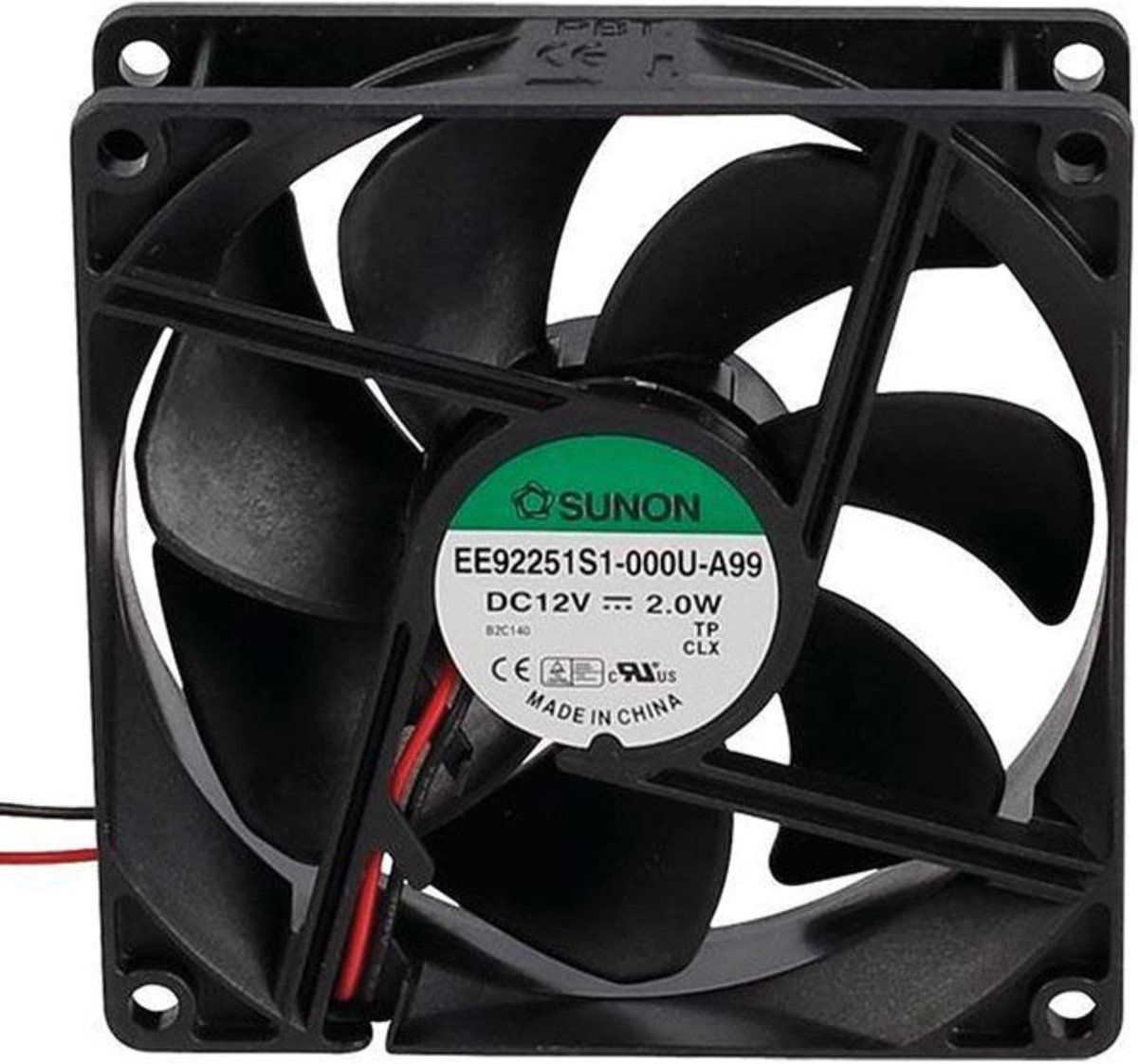 VENTILATOR SUNON 12VDC GLIJLAGER 92 x 92 x 25mm (BSS12/92)