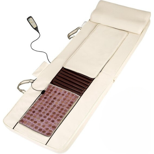 Tectake Shiatsu Massagematras - Incl Draagtas - Meerdere Standen - Opvouwbaar - Warmtefunctie - 186, 5 X 60 X