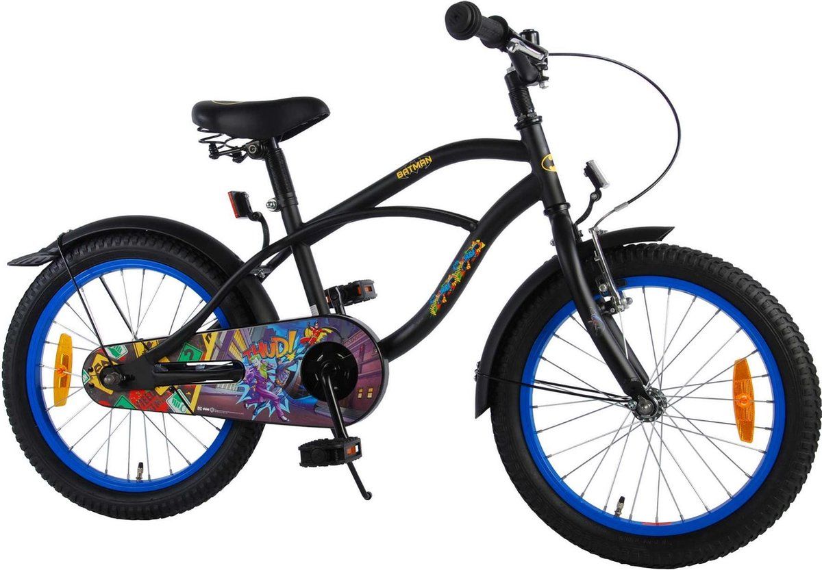 Volare Batman Kinderfiets - Jongens - 18 Inch - Handrem - Zwart