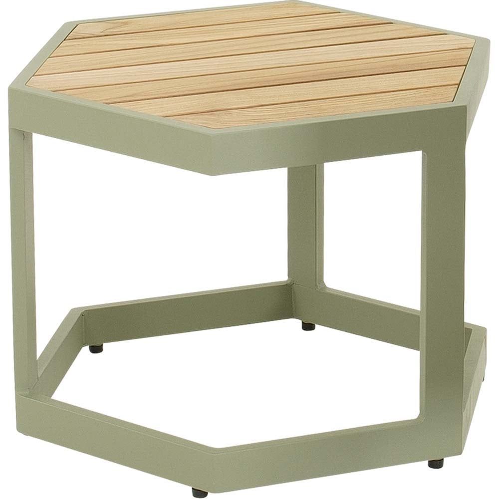 Dutchbone Esagono Bijzettafeltje - 48x41, 5x34cm - Zachtgroen