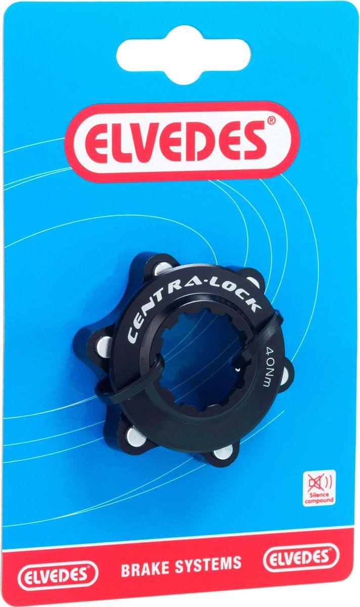 Elvedes - Schijfrem Adapter - Centerlock Naar 6-gaats - Zwart