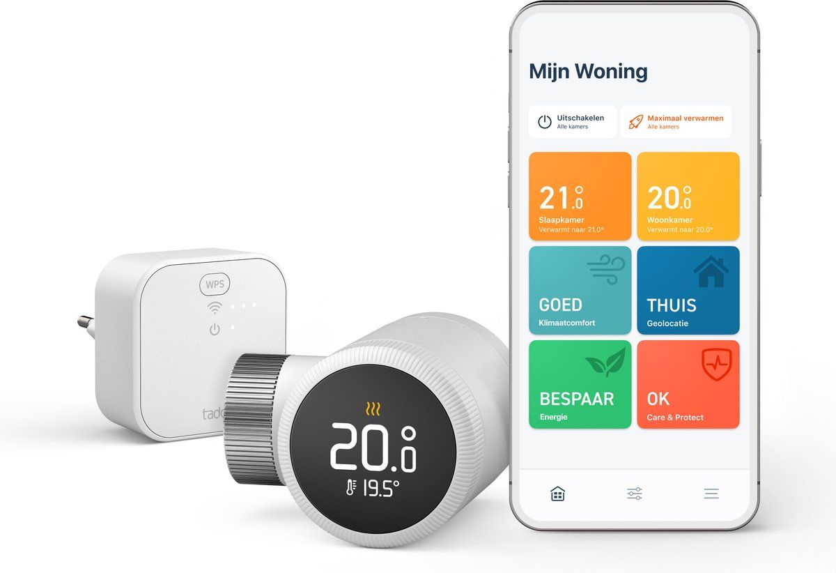 Tado Slimme Radiatorknop X - Radiatorthermostaat - Bespaar tot 28% energie - USB-C