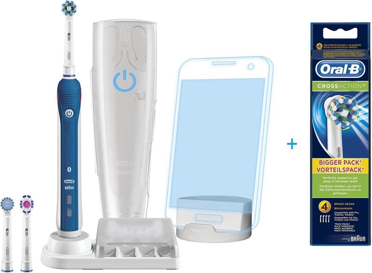 Oral-B Smart 5 5000 - Elektrische tandenborstel - Bluetooth Lithium-Ion accu - Wit (4 stuks)