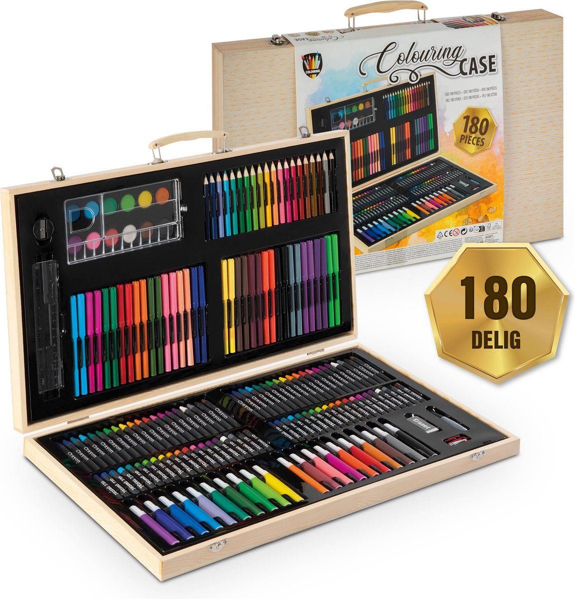 180-Delige Kleurkoffer voor kinderen
