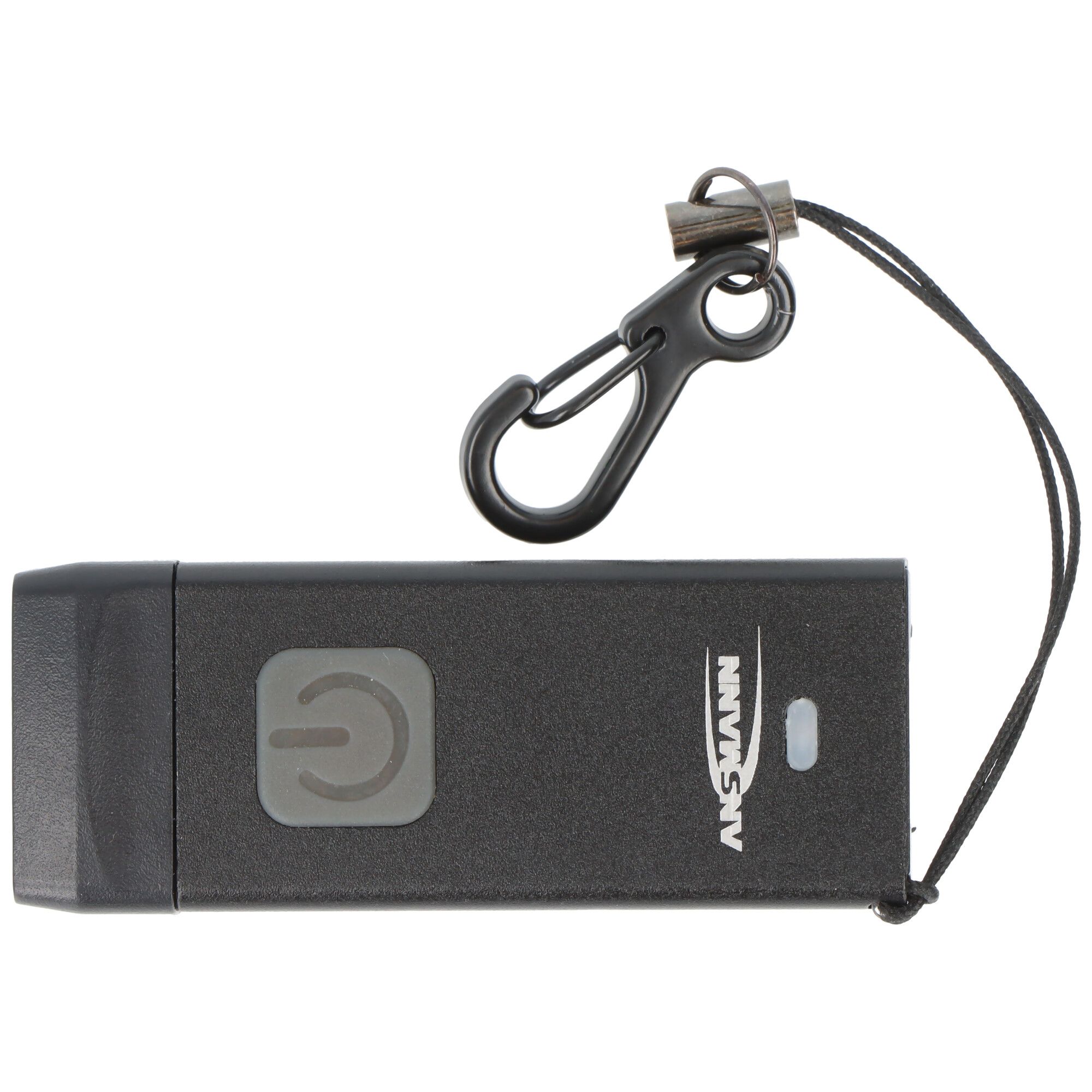 LED-sleutelhangerlampje KL80R, geïntegreerde oplaadstekker, knop met dimfunctie, inclusief sleutelha