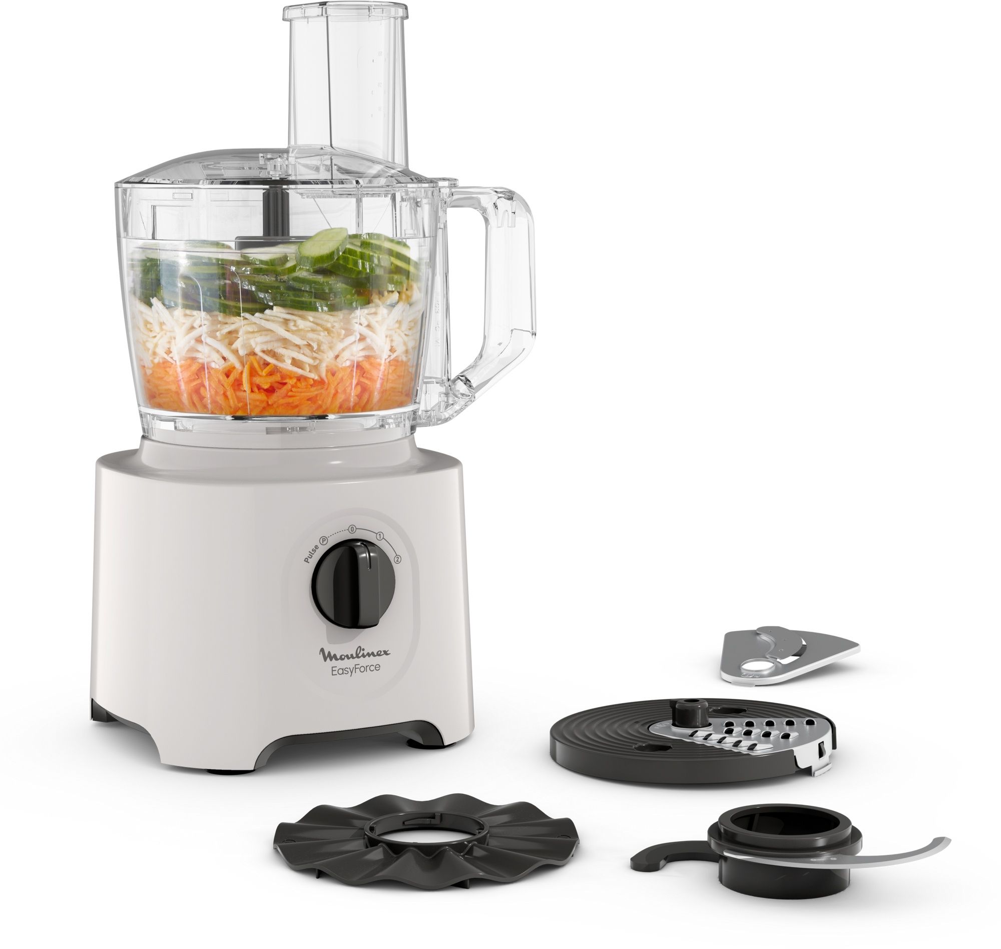 Moulinex FP242B10 - Keukenmachine - 15 functies - Wit