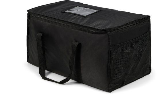 Steamy Bezorgtas - XXL Koeltas - Thermisch geïsoleerd 81 liter - Zwart