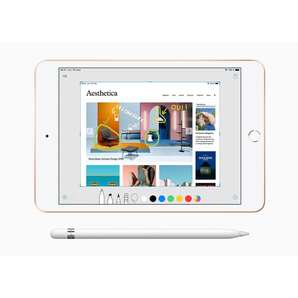 Apple iPad mini 5 (2019, A12 series) - Spacegrijs - 64 GB - WiFi refurbished, photo 4