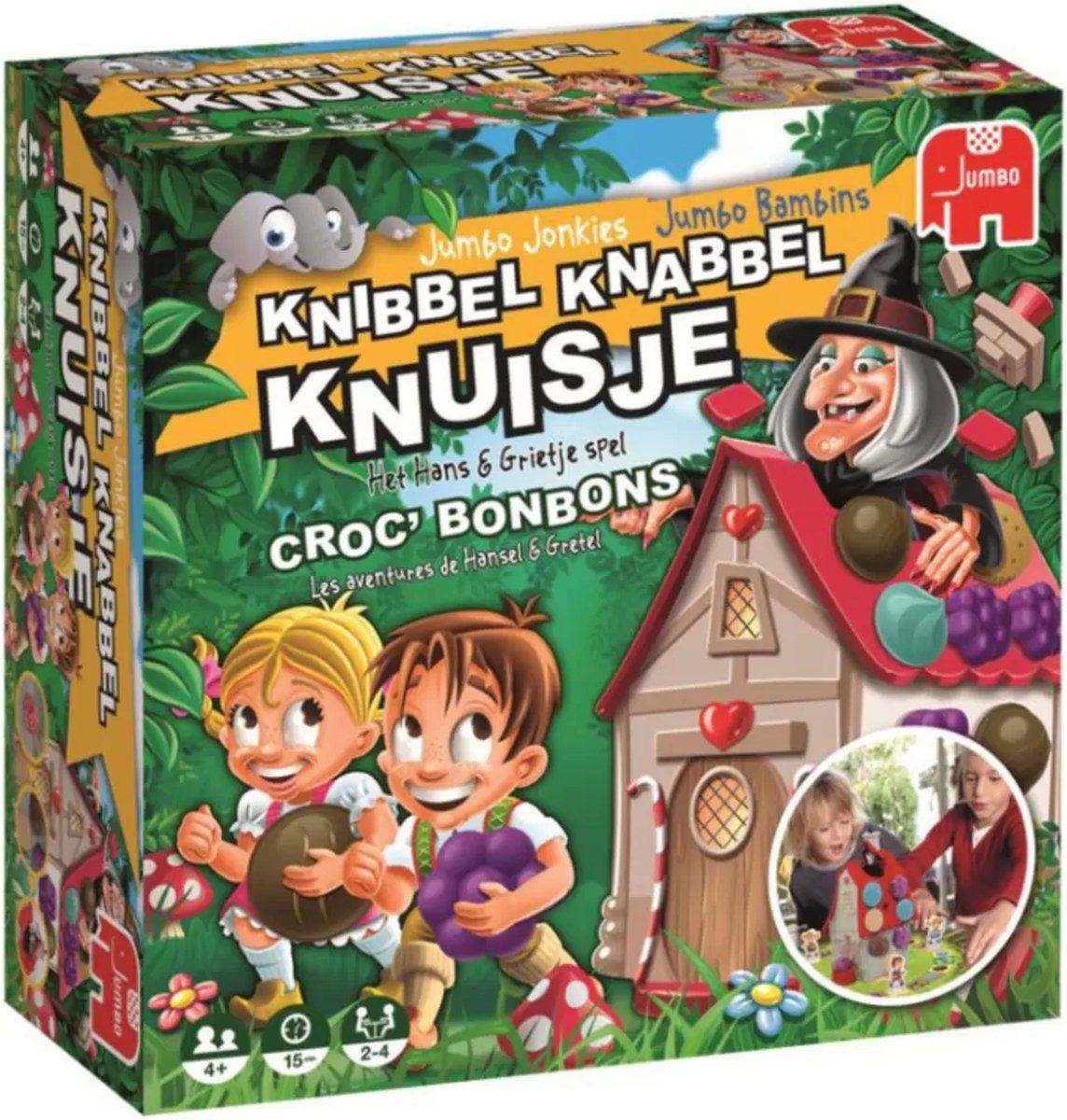 Jumbo Knibbel Knabbel Knuisje - Bordspel - Nederlands / Franstalig - 2-4 spelers