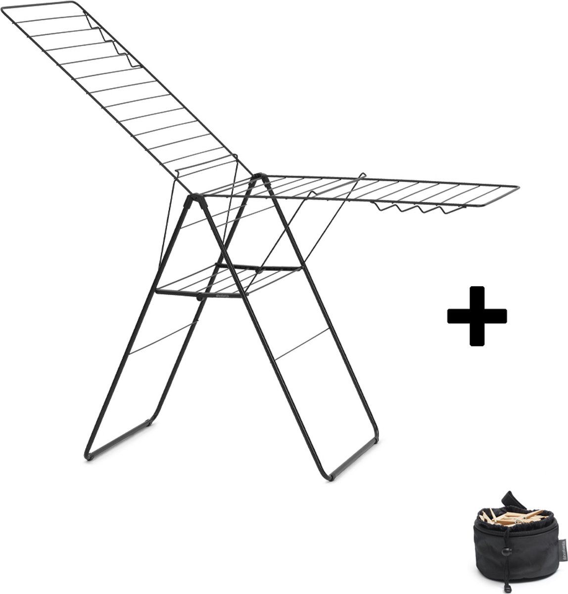 Matt Black met wasknijpertasje