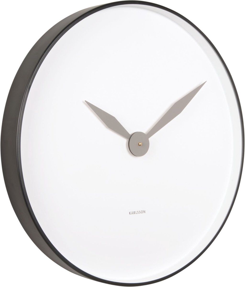 Karlsson Albatross - Wandklok -Ø50cm - Zwart